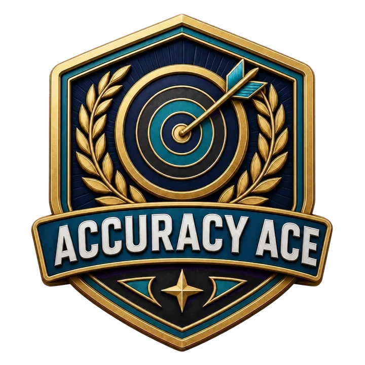 Accuracy Ace achievement badge