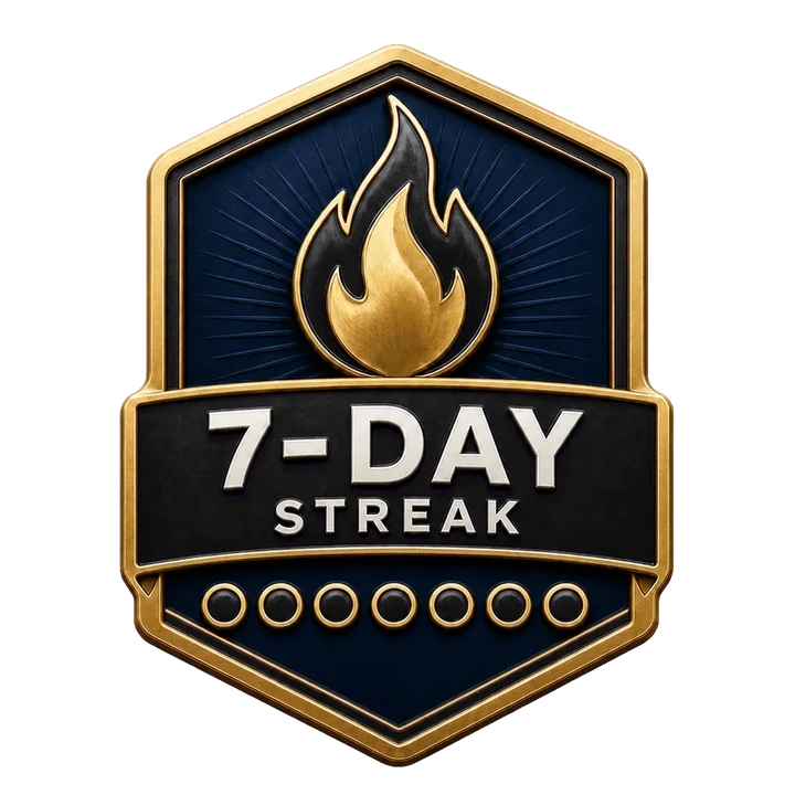 7-Day Streak consistency badge